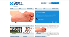 Desktop Screenshot of londonpodiatry.com
